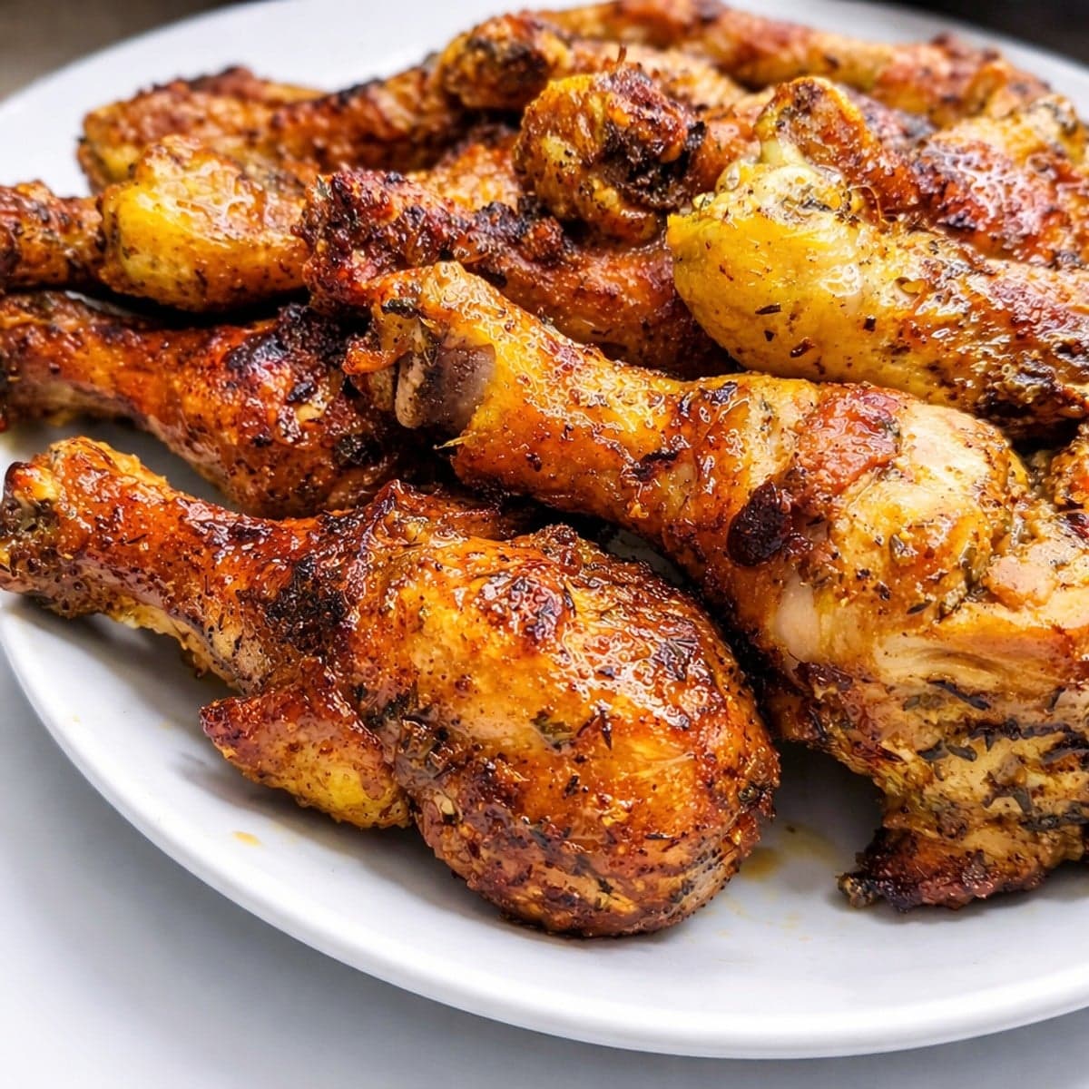 Poulet braisé à la noix de muscade.