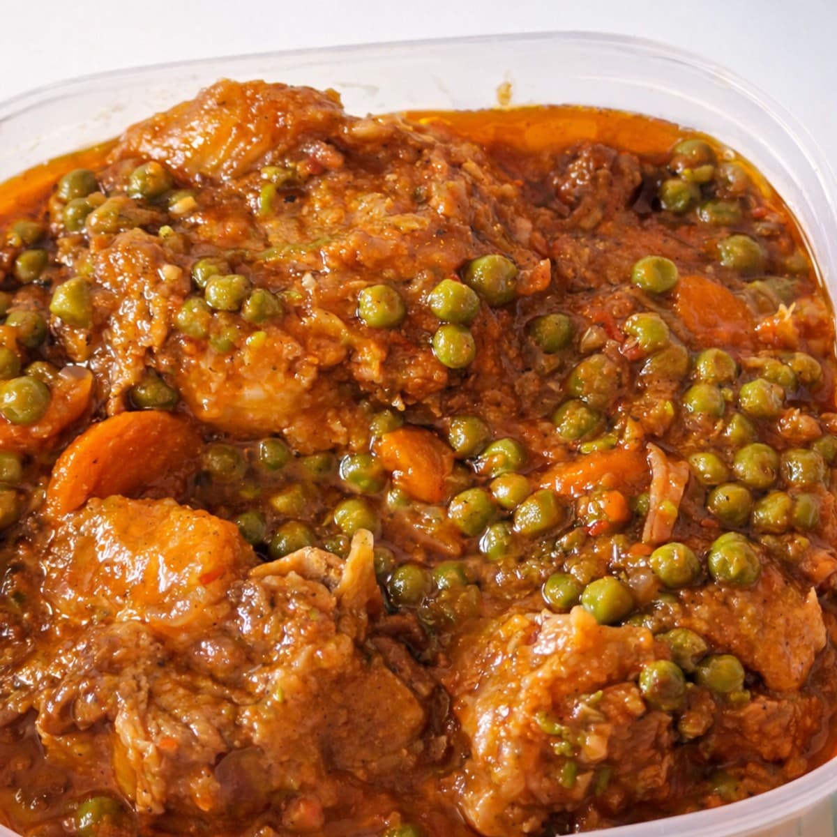 Queue de bœuf fumé dans sa petite sauce.