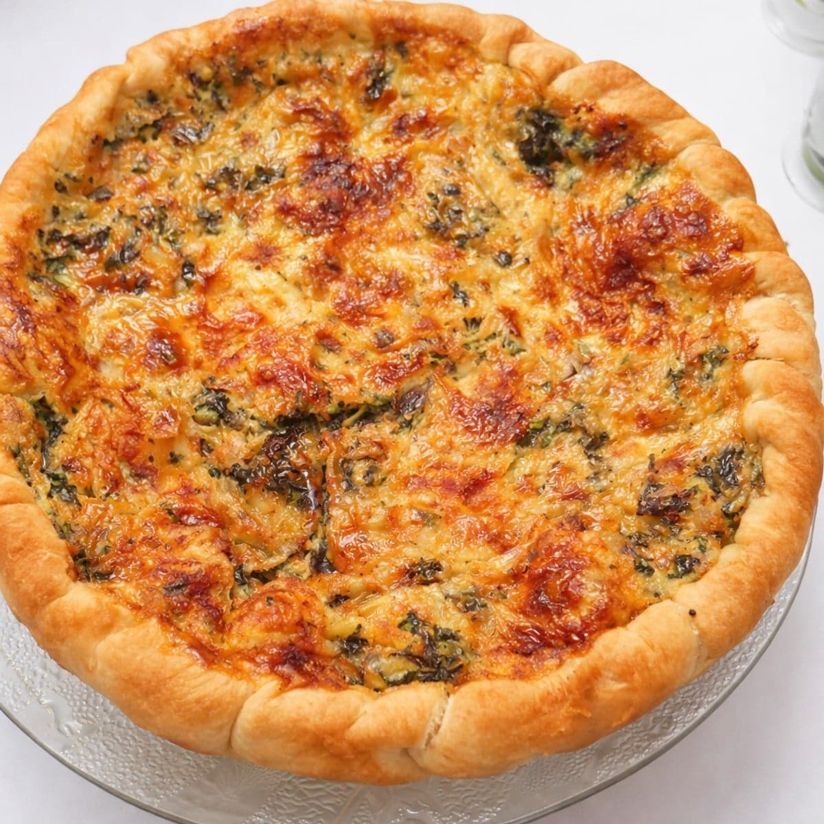 Quiche au saumon et épinards