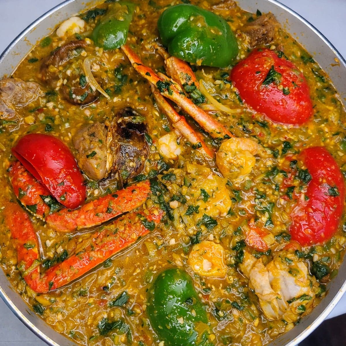 Sauce gombo aux épinards
