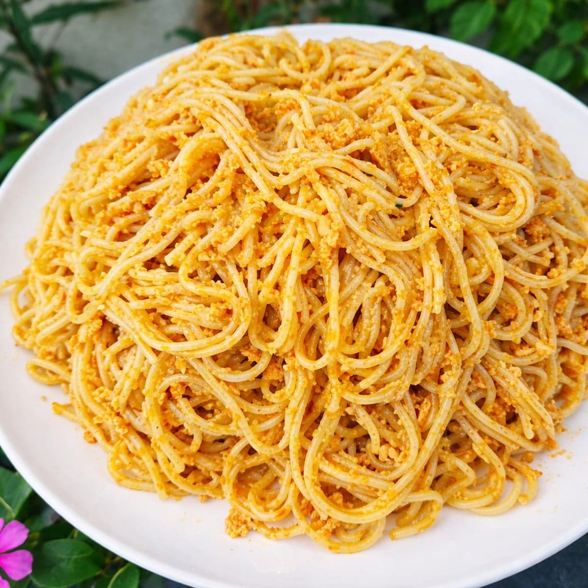 Spaghetti sauté aux œufs