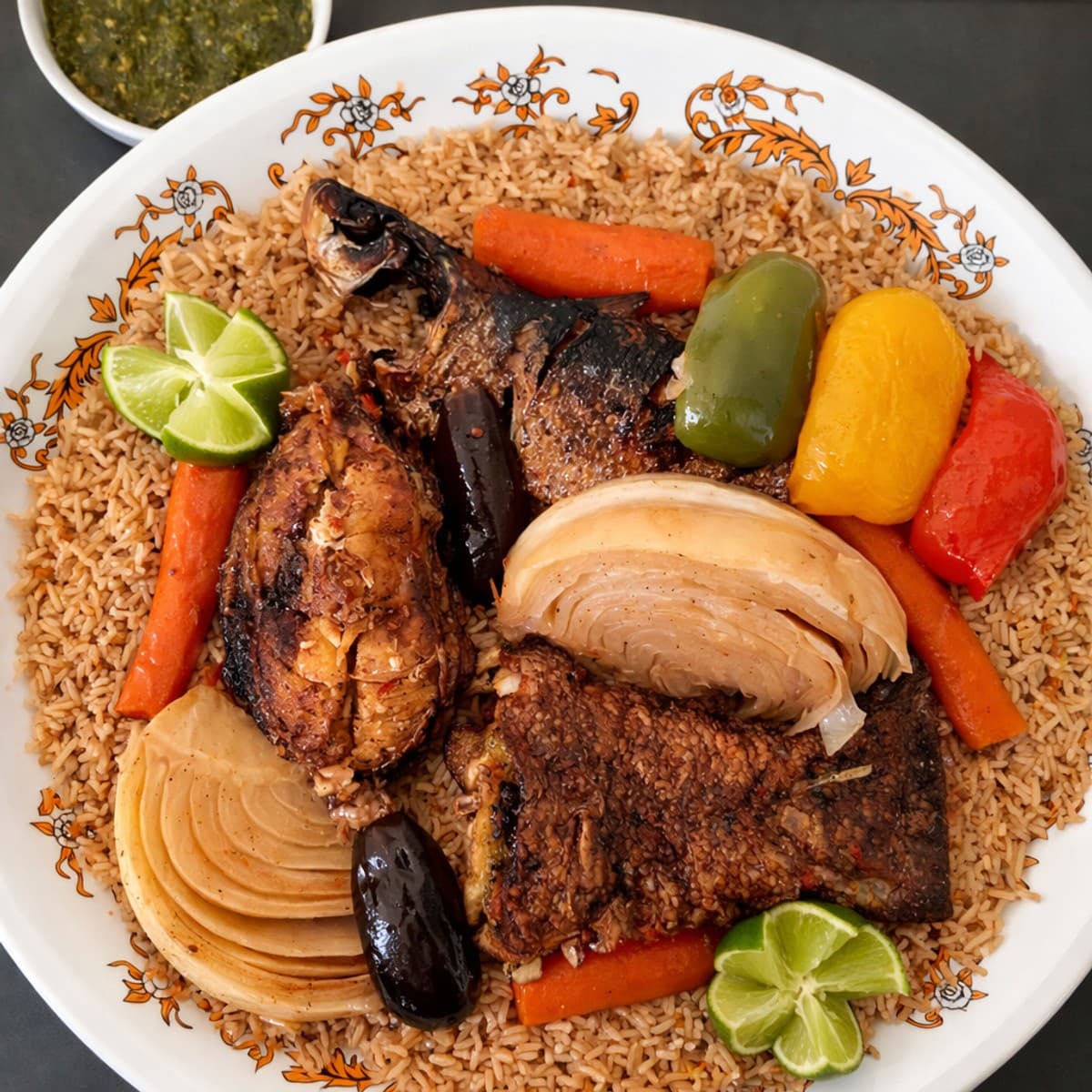 Thiébou dieune bou wekh ou riz gras au poisson