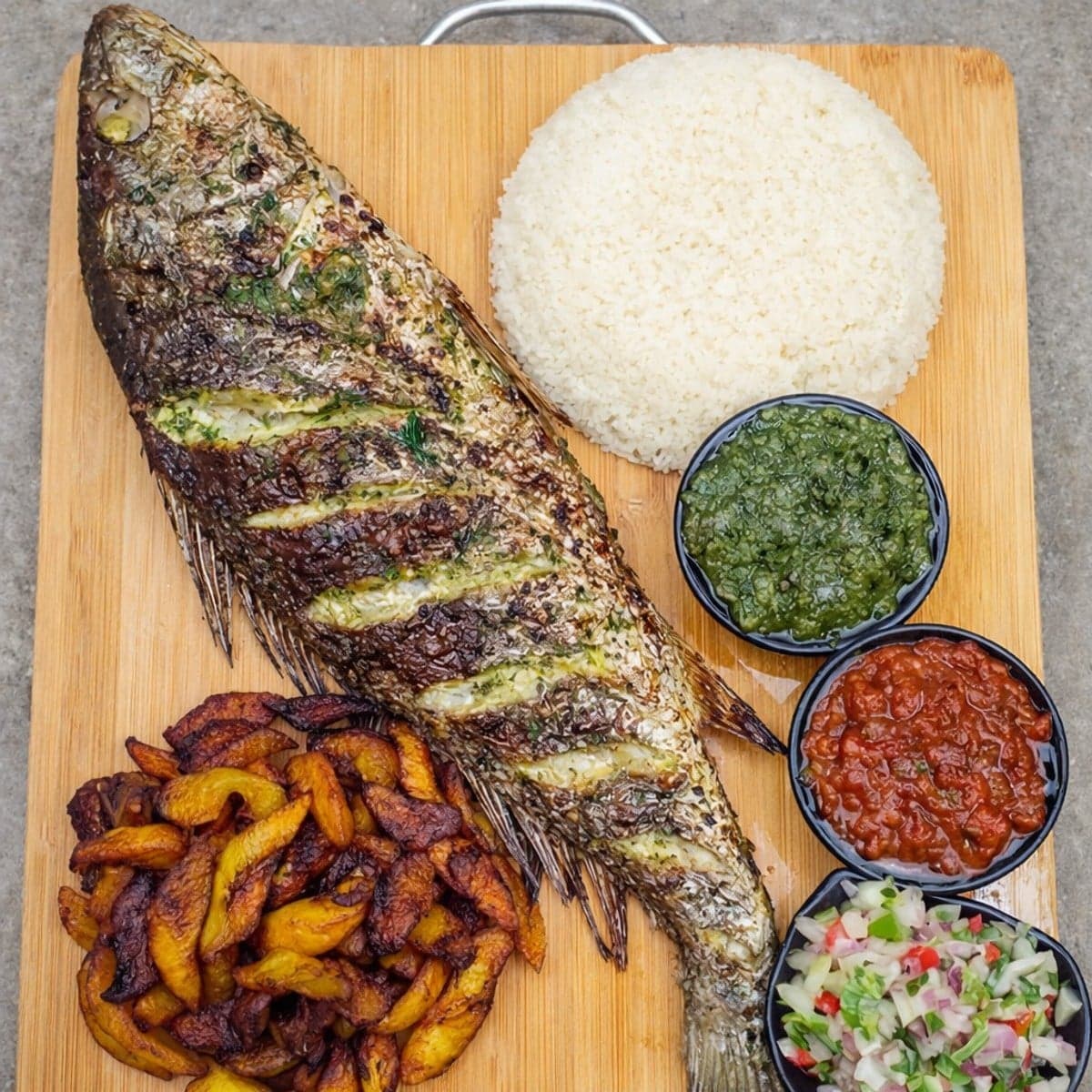 Un bon poisson braisé