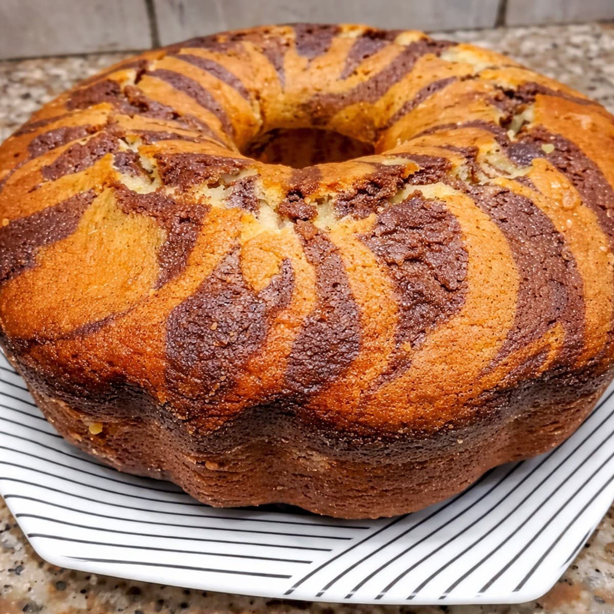Zébra cake marbré
