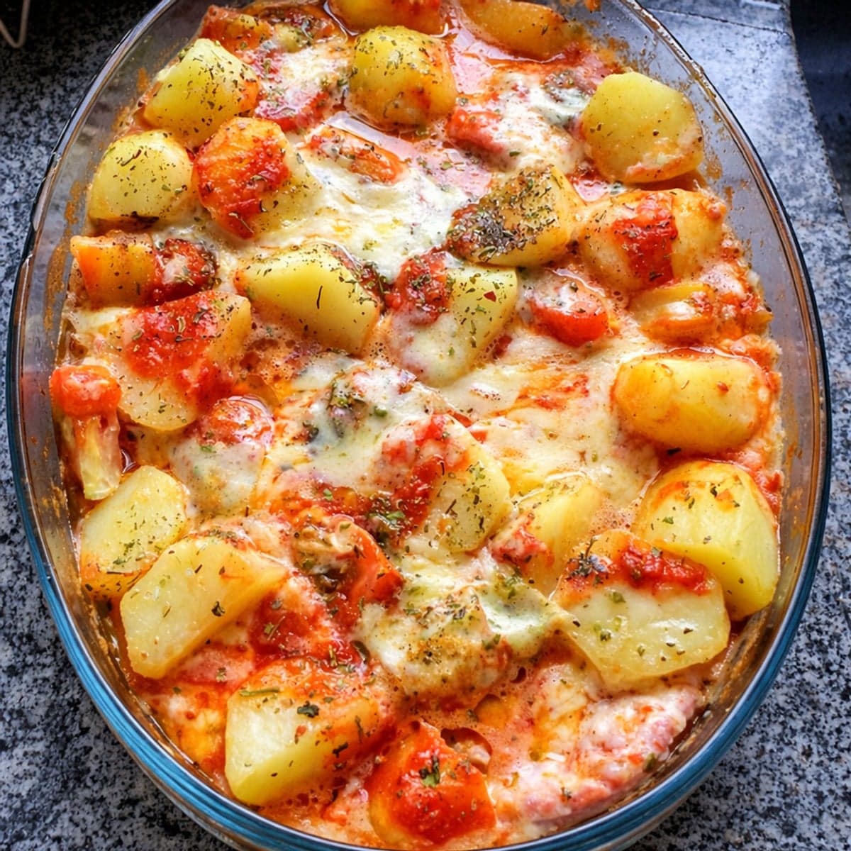 Délicieux gratin de pommes de terre au chorizo
