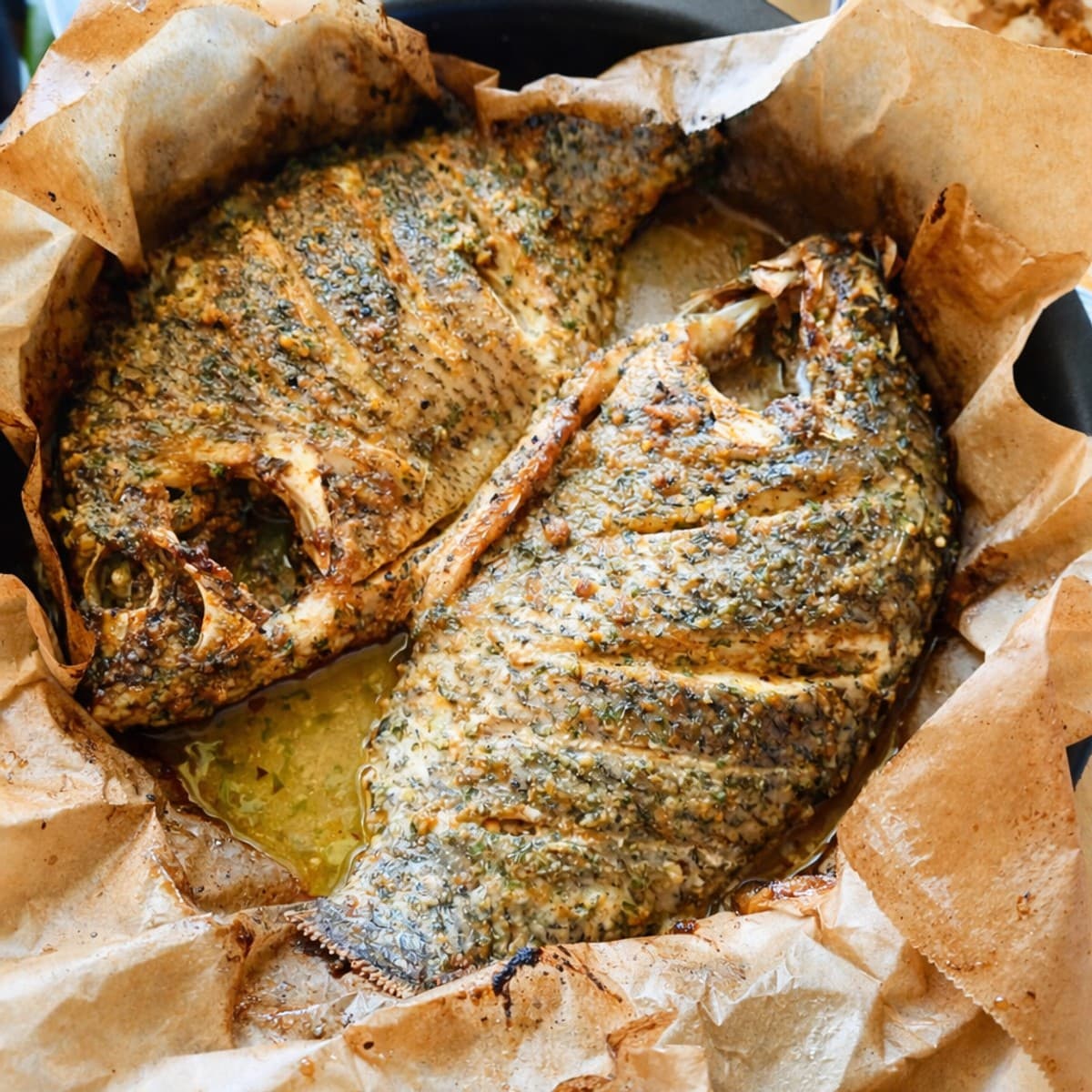 Poisson au four