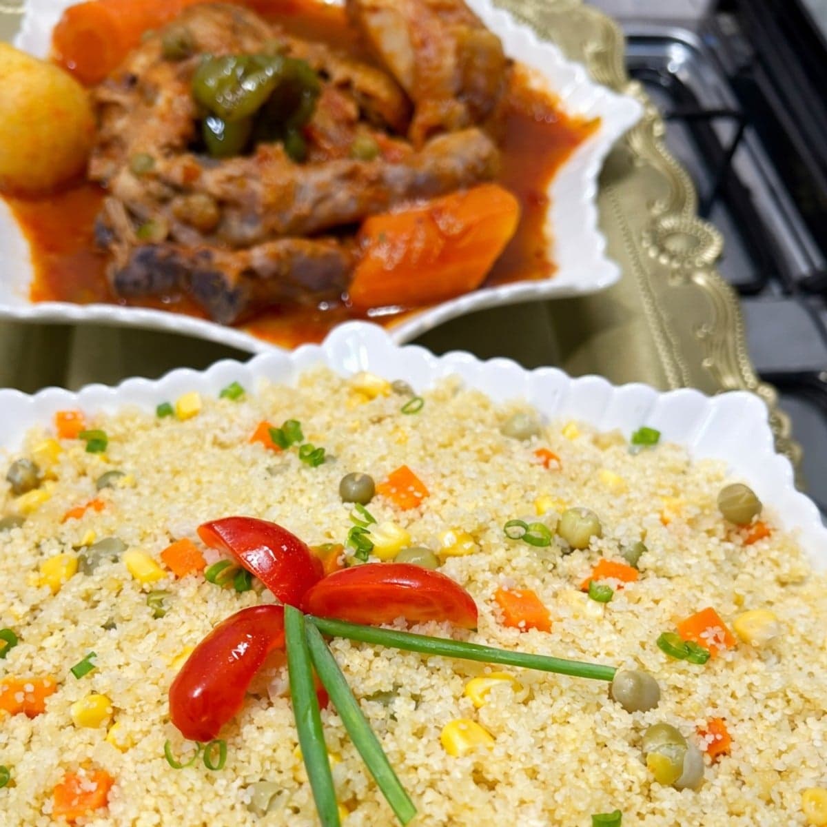 Attiéké maison à la semoule : recette rapide