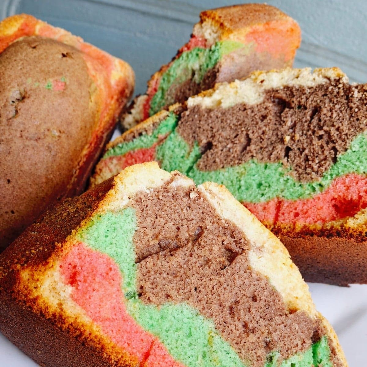 Cake marbré aux quatre saveurs : recette gourmande