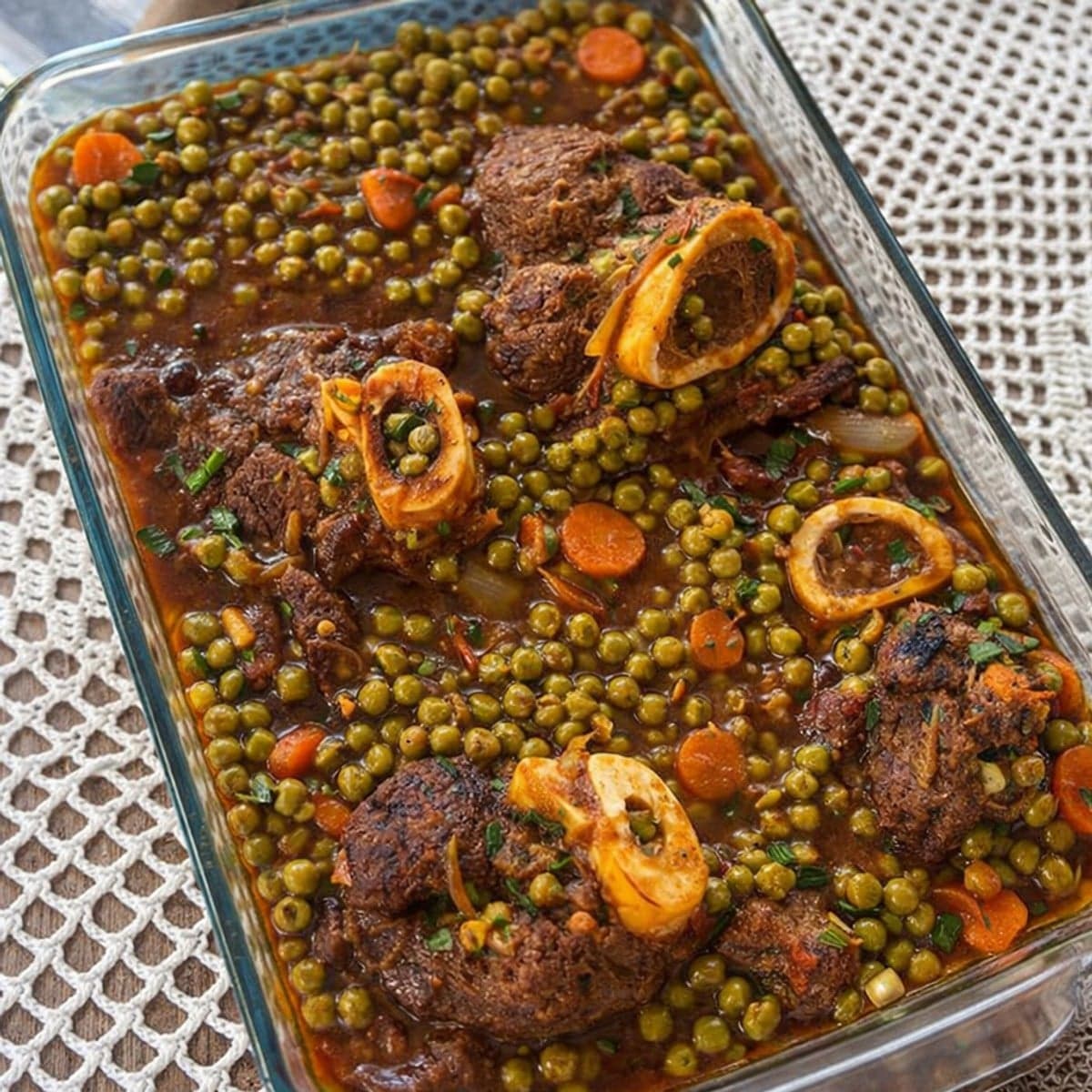 Ragoût de petits pois et viande : recette réconfortante