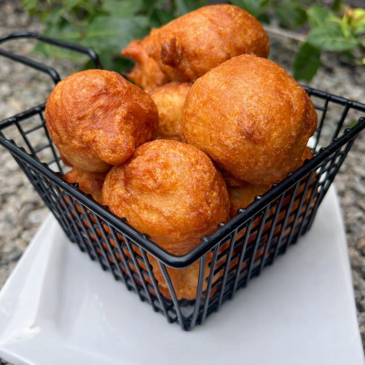 Beignets sucrés au lait en poudre