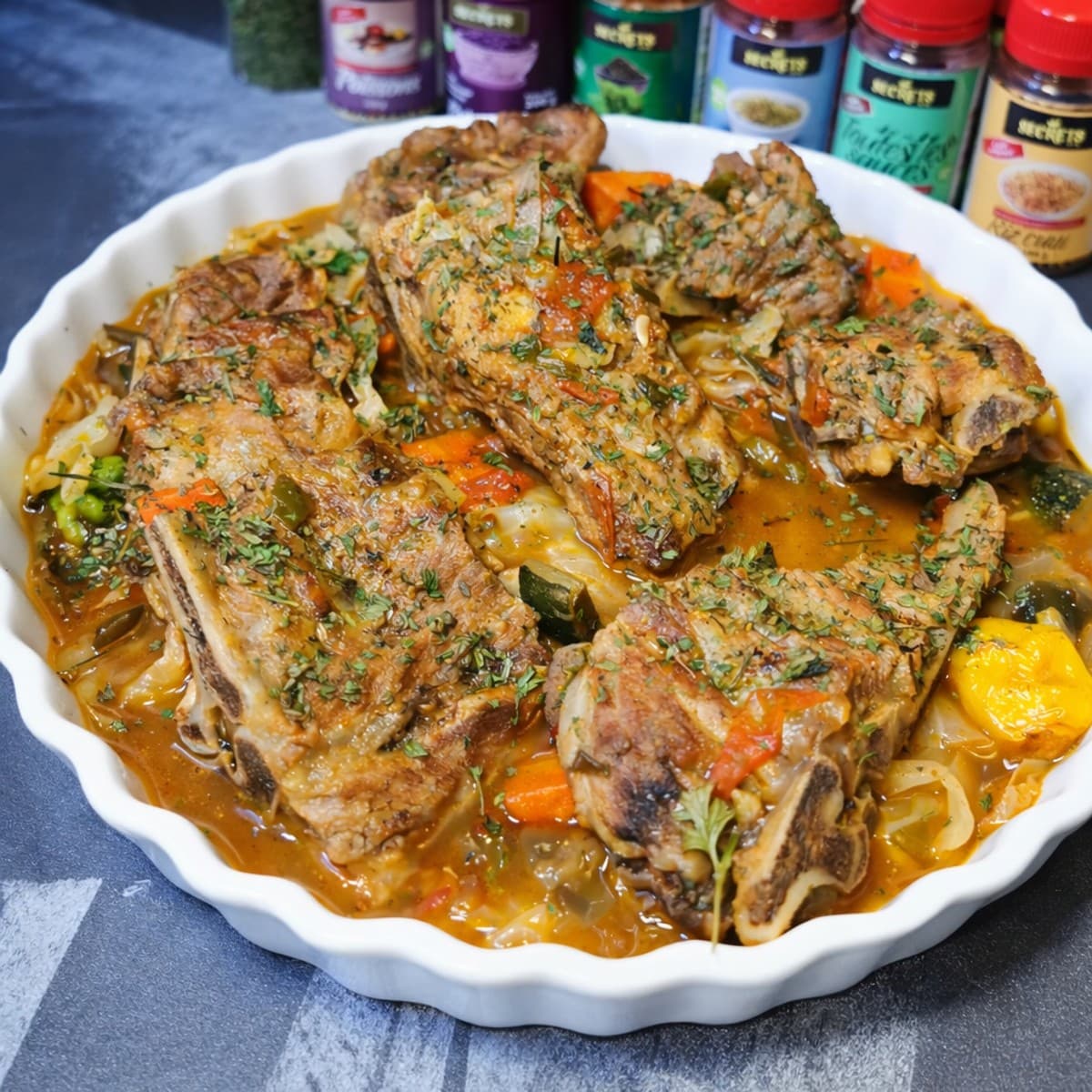 Bouillon de côtelettes de bœuf et couscous : un régal réconfortant
