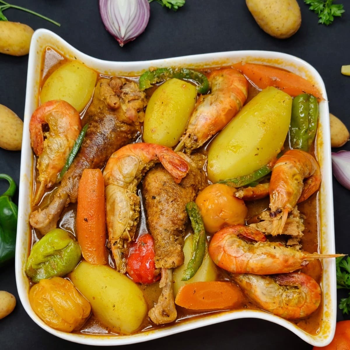 Bouillon de poulet fumé aux écrevisses : recette