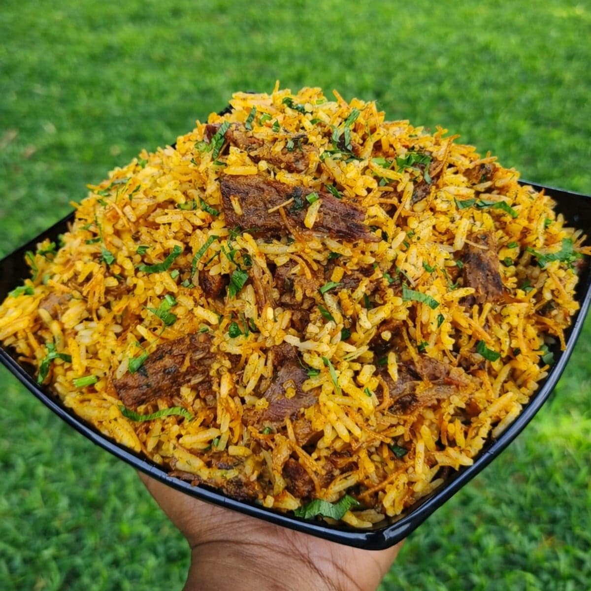 Riz aux vermicelles et émincés de bœuf : recette dorée