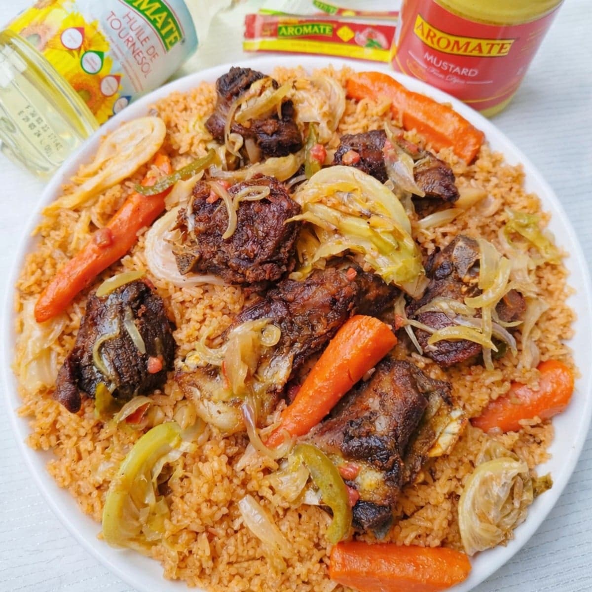 Riz gras au mouton : recette du midi savoureuse