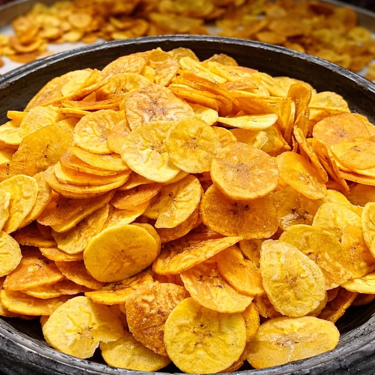 Chips de Bananes Plantain Fait Maison