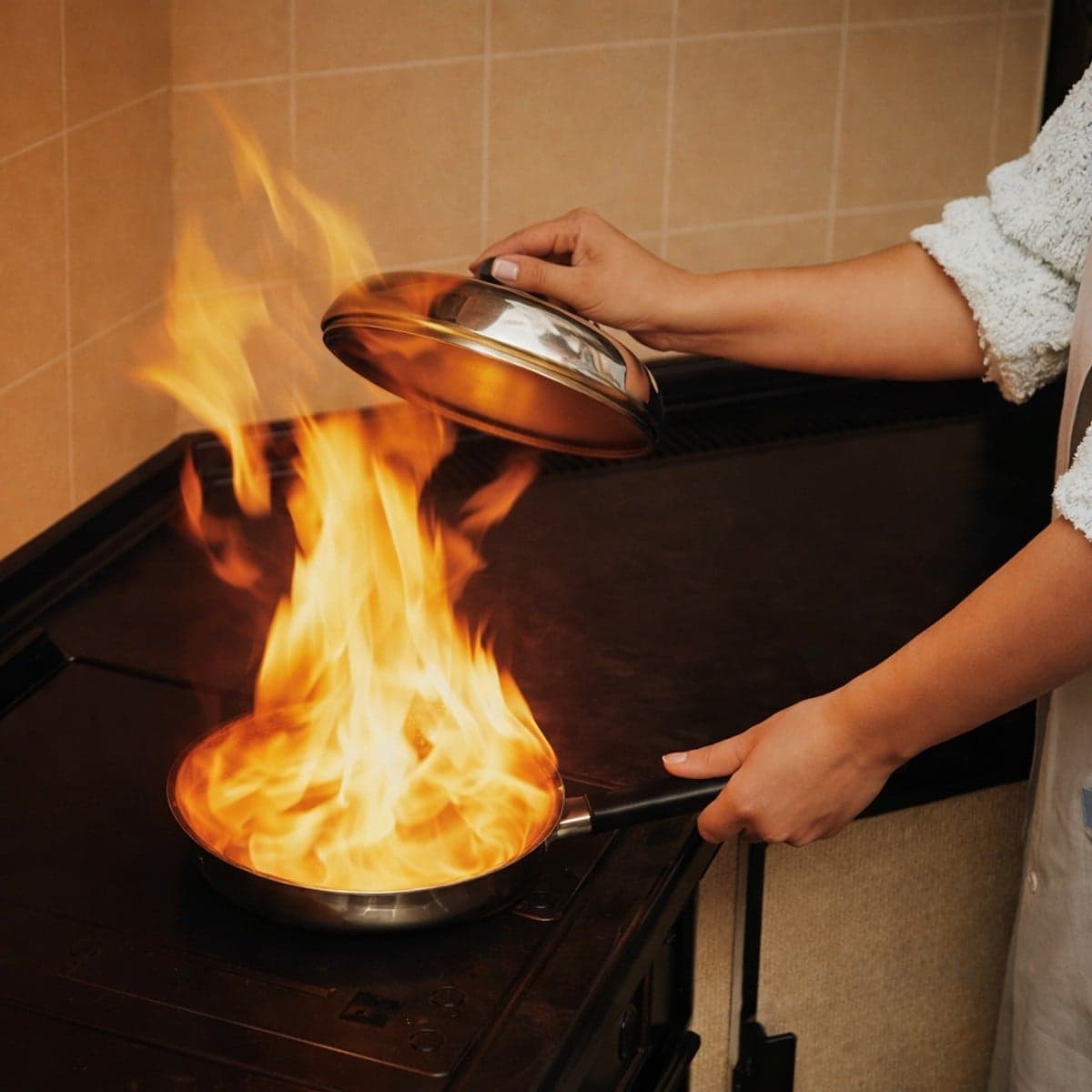 Que faire quand votre casserole prend feu : Guide de sécurité culinaire