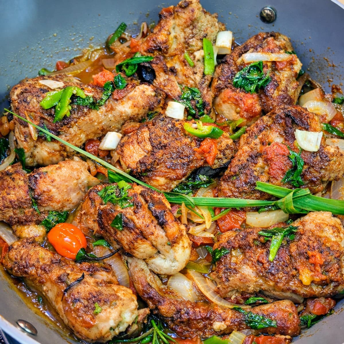 Poulet sauté à la citronnelle
