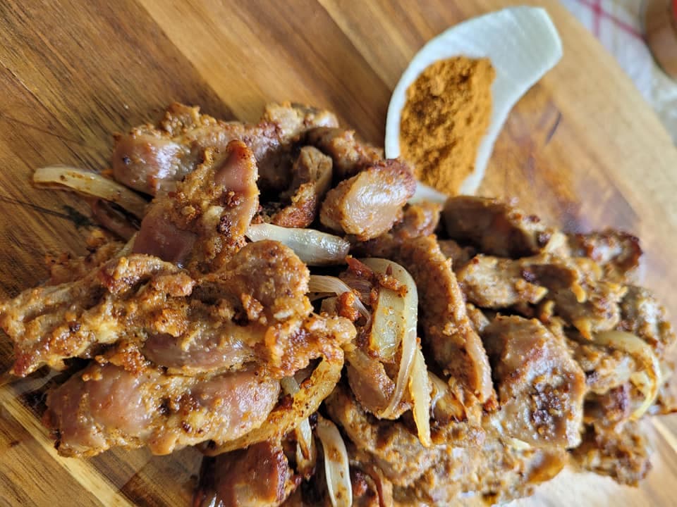 Soya de gésier à la poêle