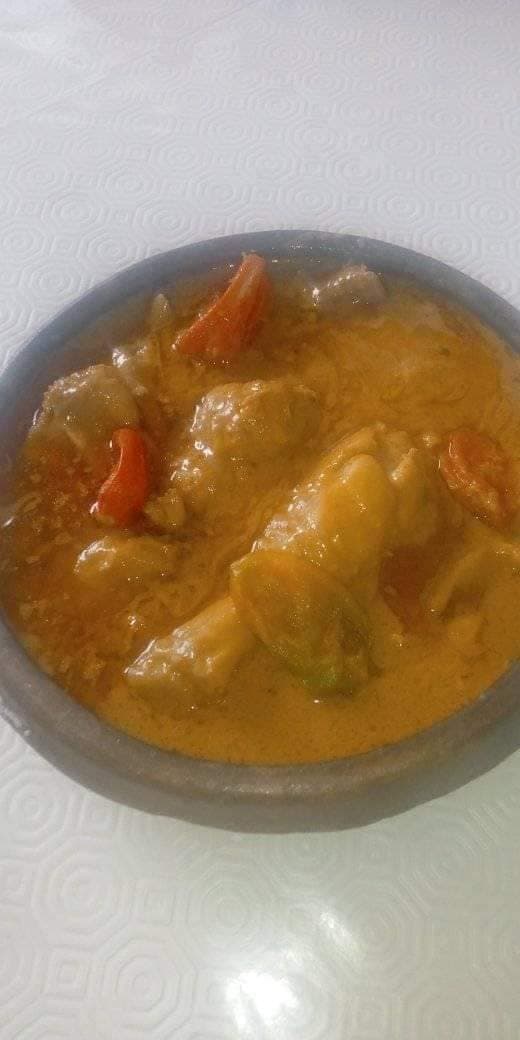 Sauce arachide avec foutou banane