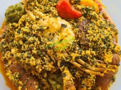 Sauce feuille aux graines de courges by lolo