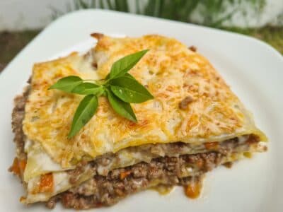 Lasagnes fait maison.