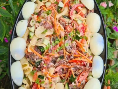 Salade de pâte et gésier