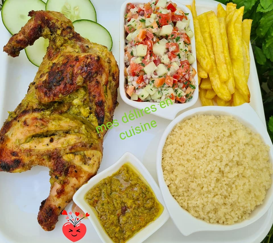 Poulet grillé au curcuma