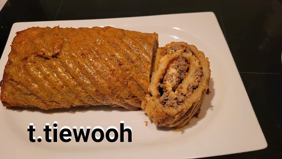 Roulé de pommes à la viande hachée