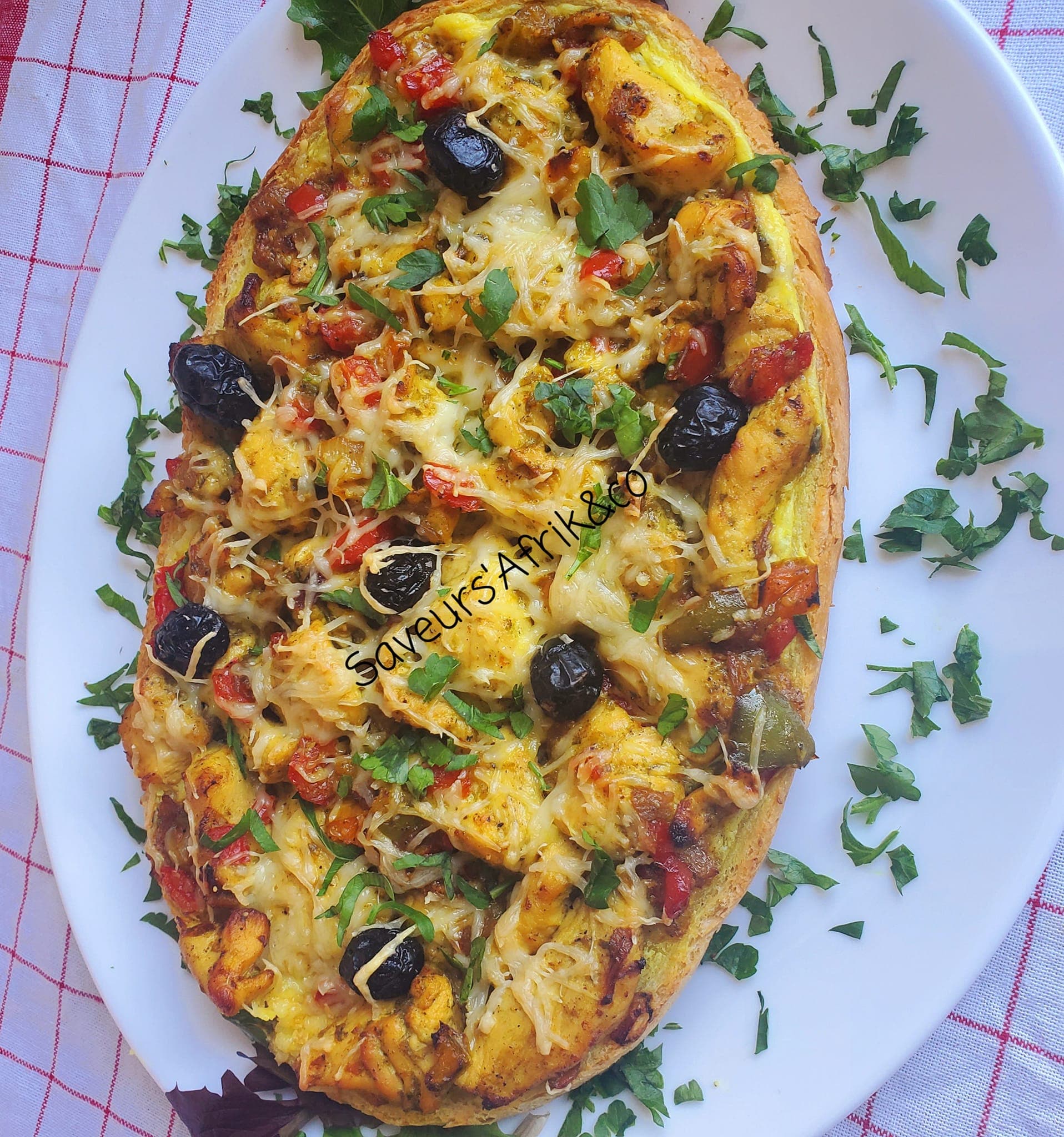 Buschettas de poulet au curry et à la crème fraîche
