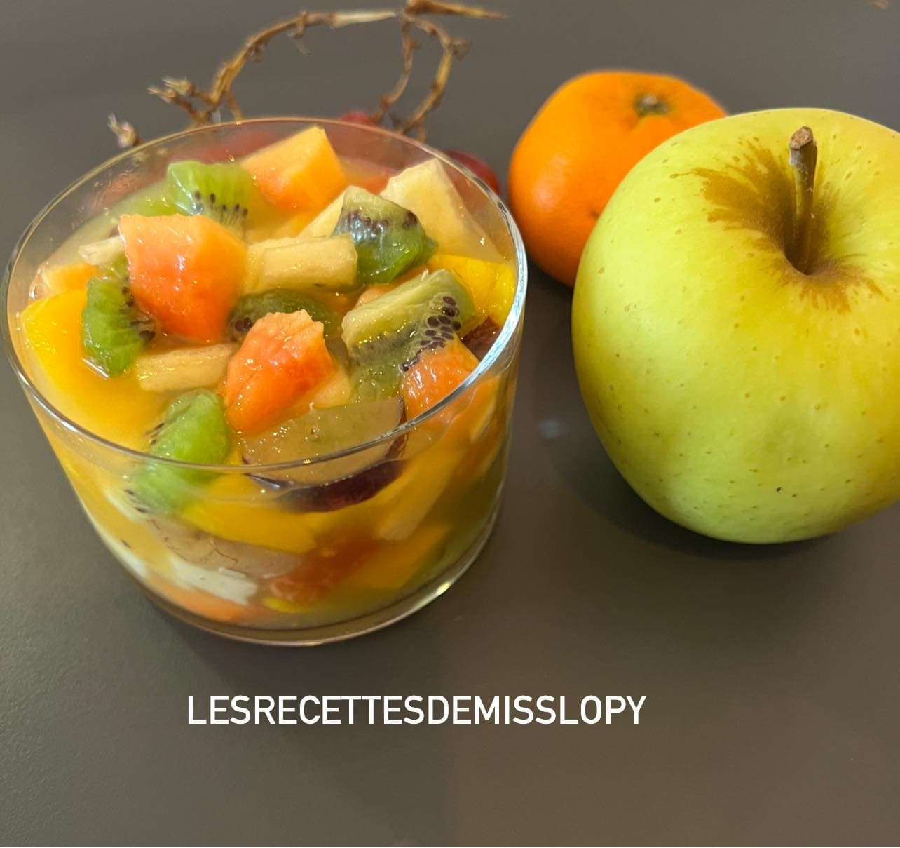 Salade de fruits pour le faire le plein de vitamines.