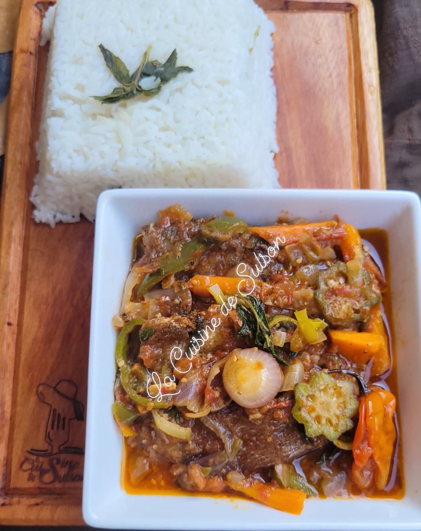 Riz parfumé naturellement à la menthe ail piment et noix de beurre c’est le paradis🤗