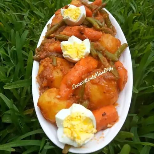 Ragout de pomme de terre aux œufs durs