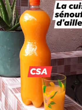 Mon jus de gingembre à la mandarine et fruits de la passion