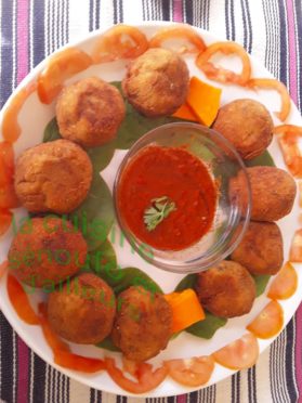Boulette de pomme de terre au poisson