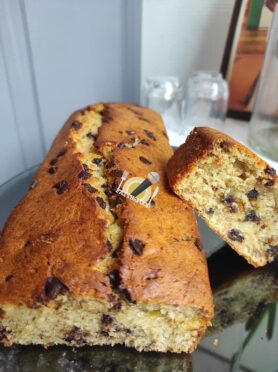 Délicieux  gâteau chocolat a la banane