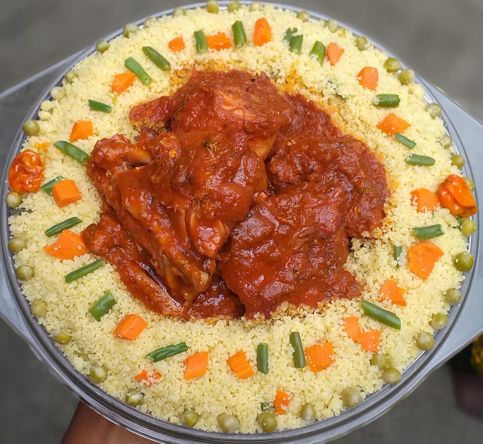 Cuisine de Chez Nous Couscous sauce tomate au poulet Cuisine de