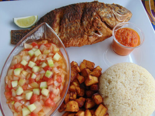 Attiéké poisson