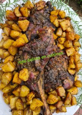 Un bon gigot au four