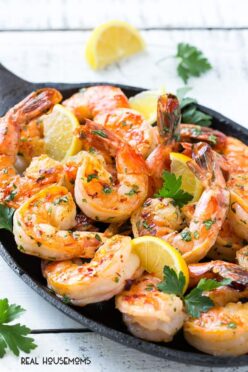 La meilleure recette de crevettes à l’ail.