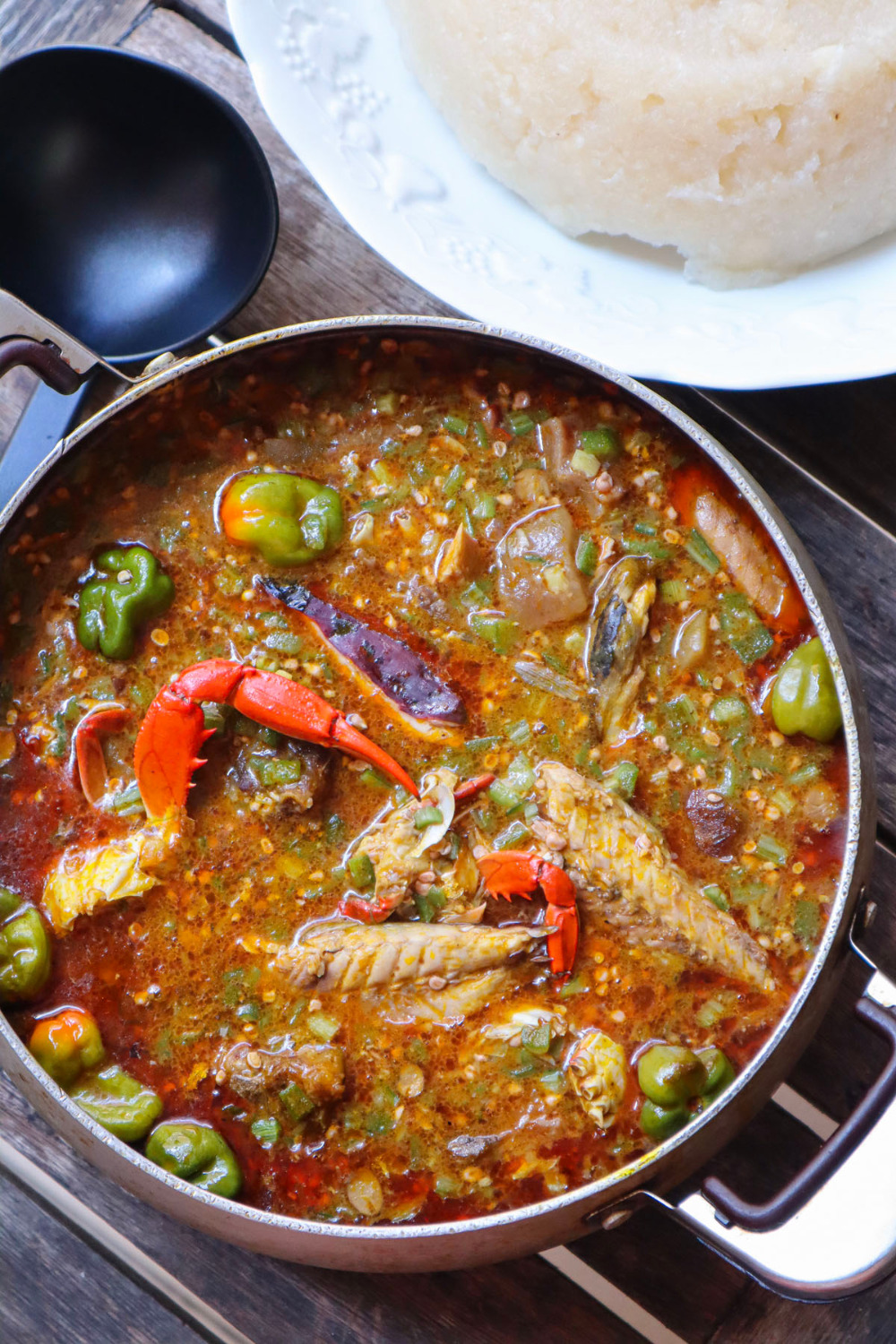 Mon couscous à la sauce gombo aux écrevisses Cuisine de Chez Nous
