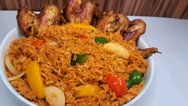 Riz gras au poulet