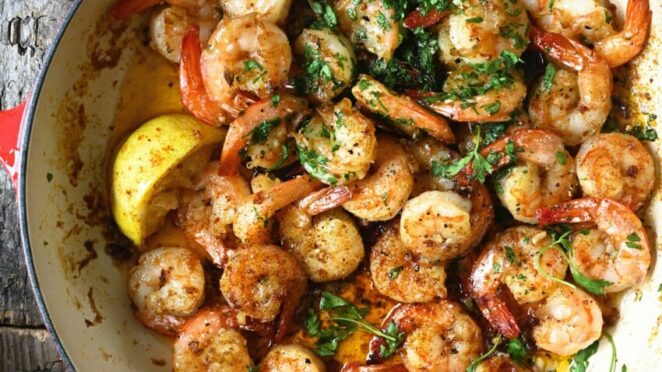 Crevettes au beurre