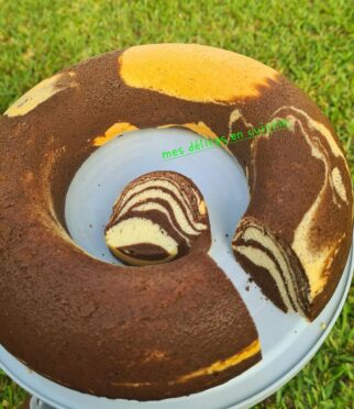 Gâteau marbré à la vanille