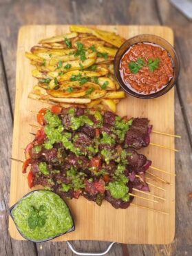Brochettes de foie