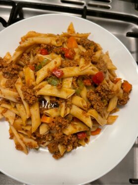 Pâtes à la viande hachée