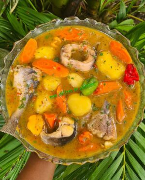Soupe de mâchoiron pimentée aux pommes de terres