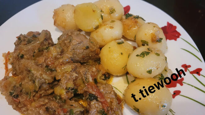 Petit roti de boeuf  et pommes risolees
