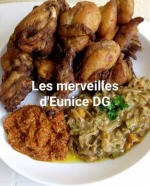Poulet frit bien mariné