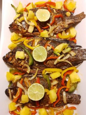 Tilapia grillé à l’ananas👌