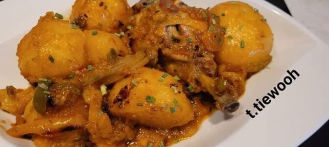 Pomme sautées au poulet
